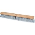 Pferd 24" Medium Sweep Contractor Floor Brush - Brown Synthetic, Silver Flag Case, 3" Trim 89301